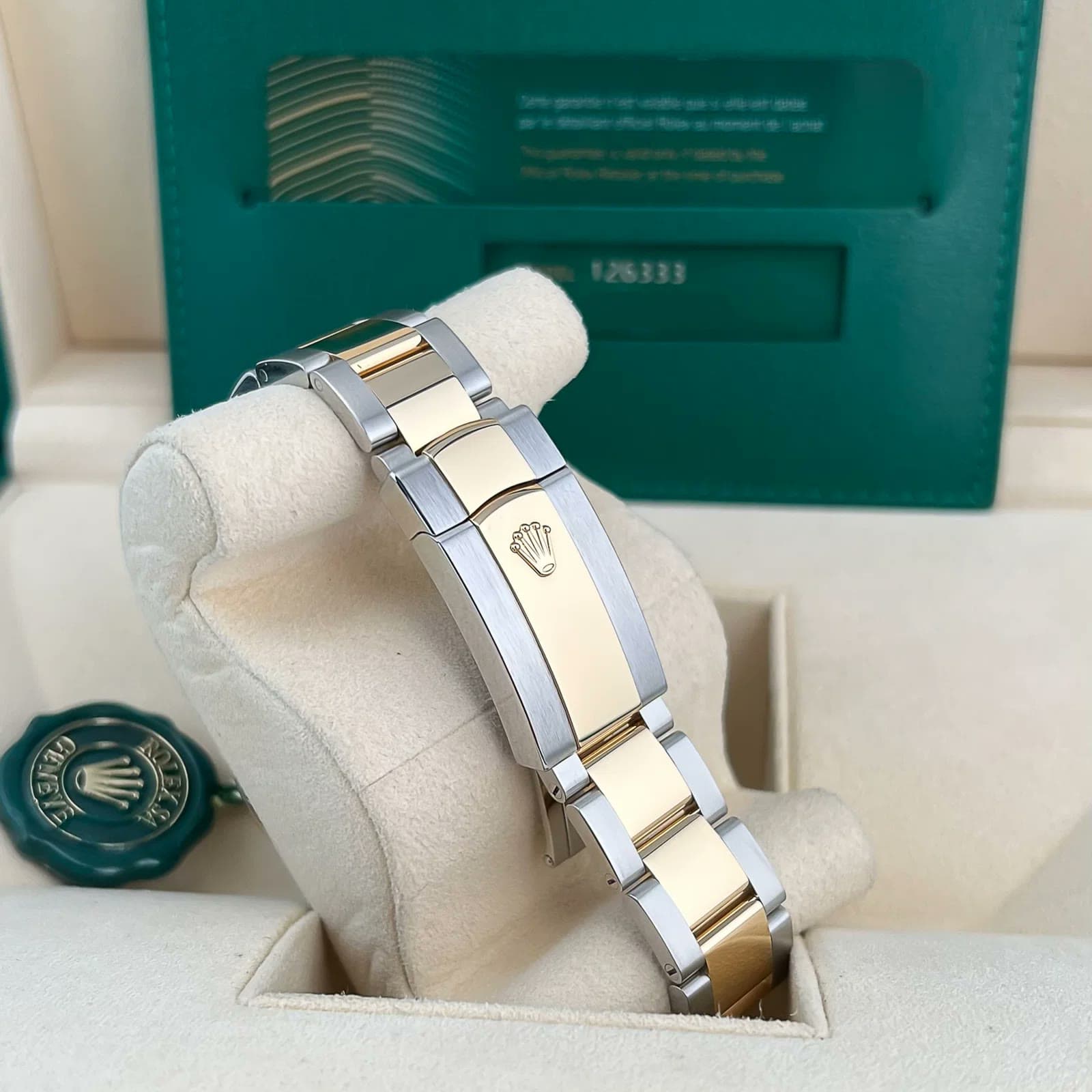 2025 Rolex Datejust 41 Two-Tone "Wimbledon" / Fluted / Oyster 126333-0019 — 41 mm, Steel & Yellow Gold, Slate dial