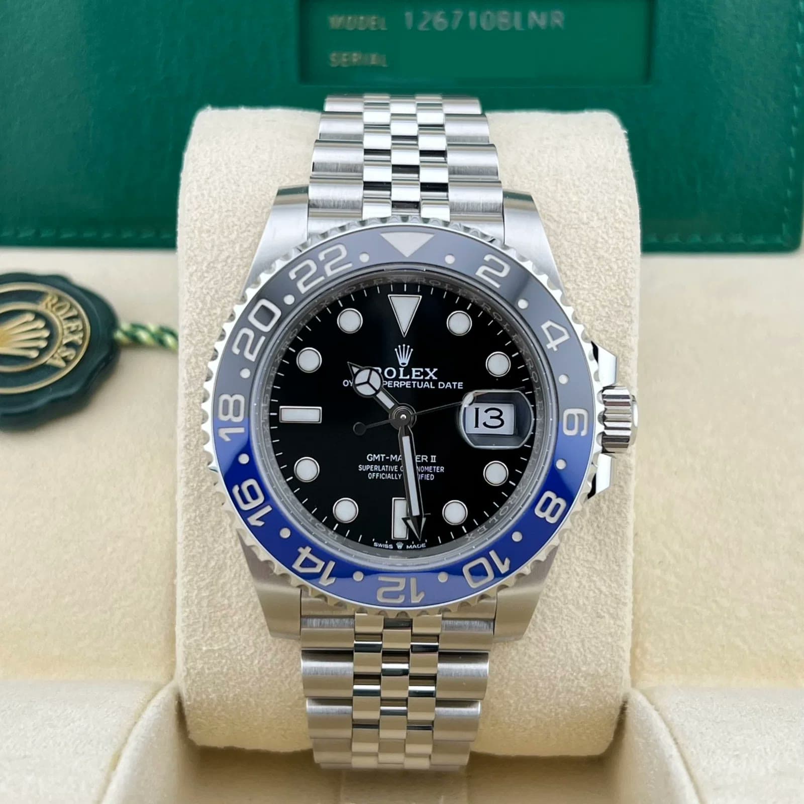 2022 Rolex GMT-Master II "Batgirl" 126710BLNR-0002 — 40 mm, Steel, Black dial