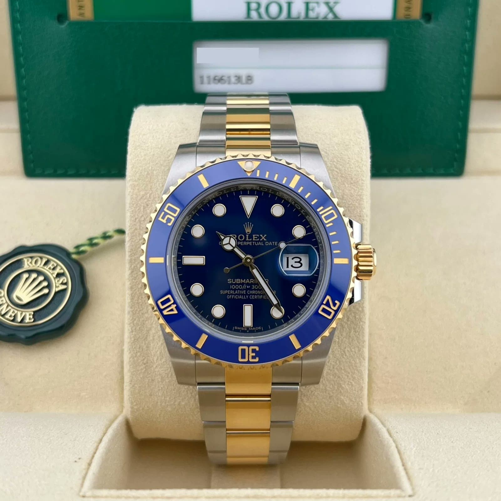 2018 Rolex Submariner Date Two-Tone / Blue 116613LB-0005 — 40 mm, Yellow Gold & Steel, Blue dial