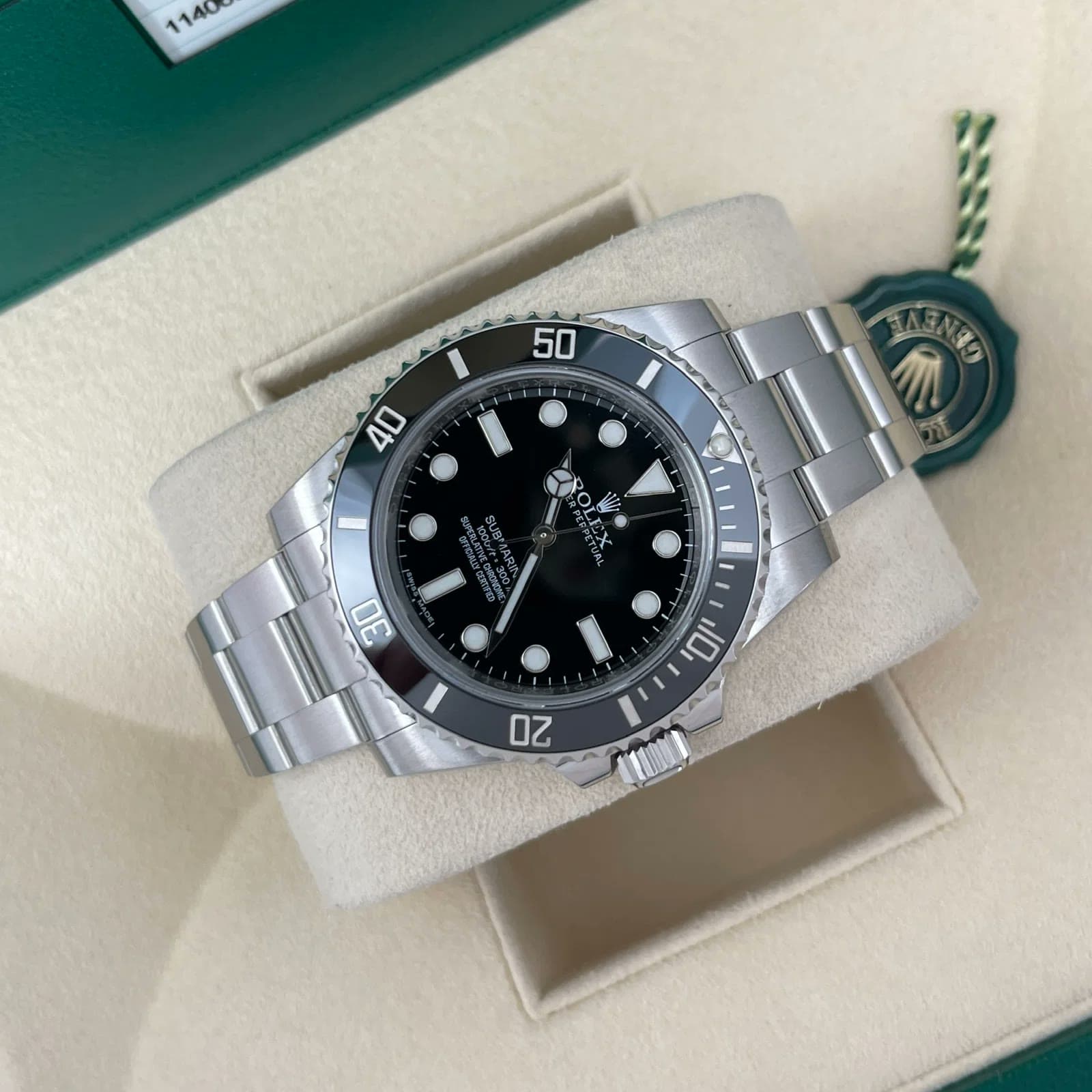 2018 Rolex Submariner No Date 114060 — 40 mm, Steel, Black dial